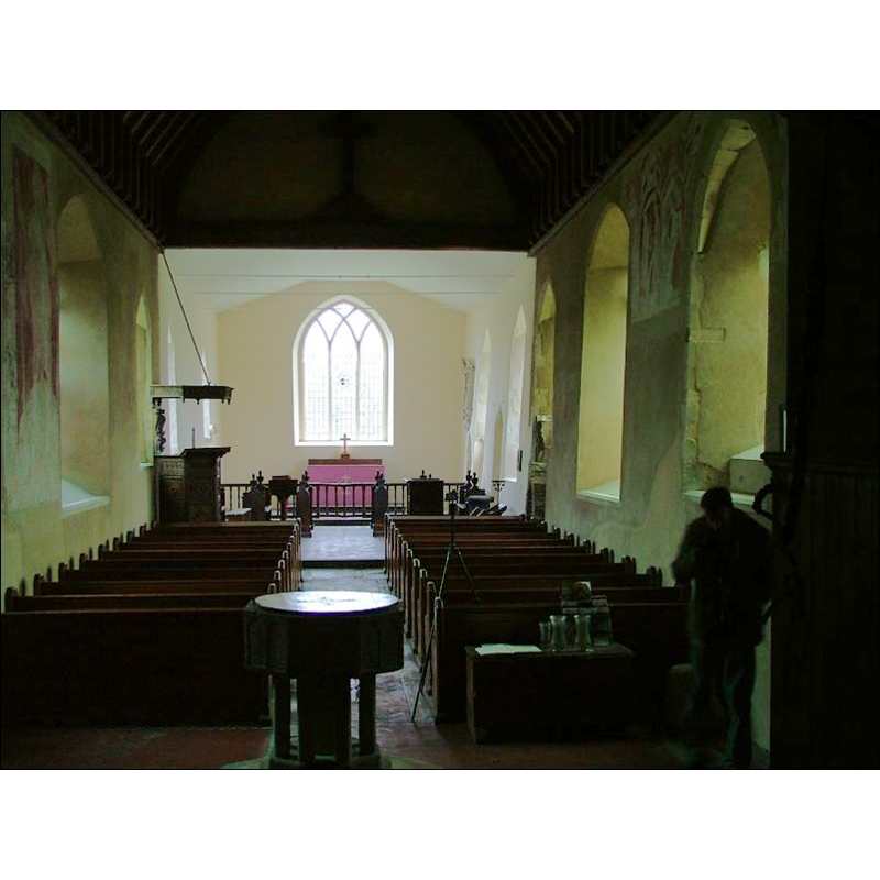 the font in the foreground shadow