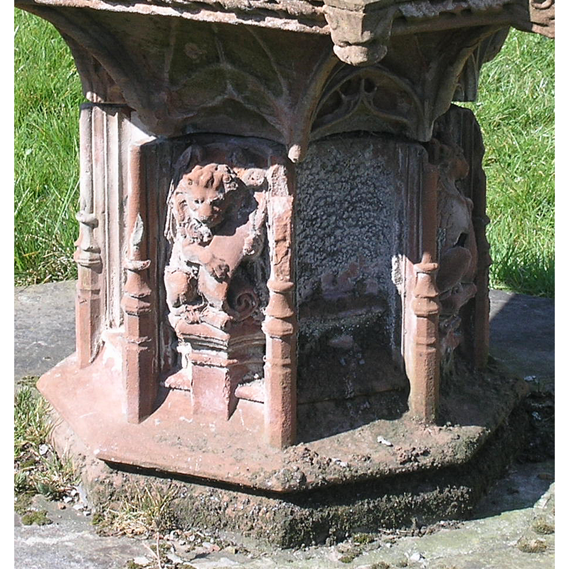 on side 3 of the octagonal base
