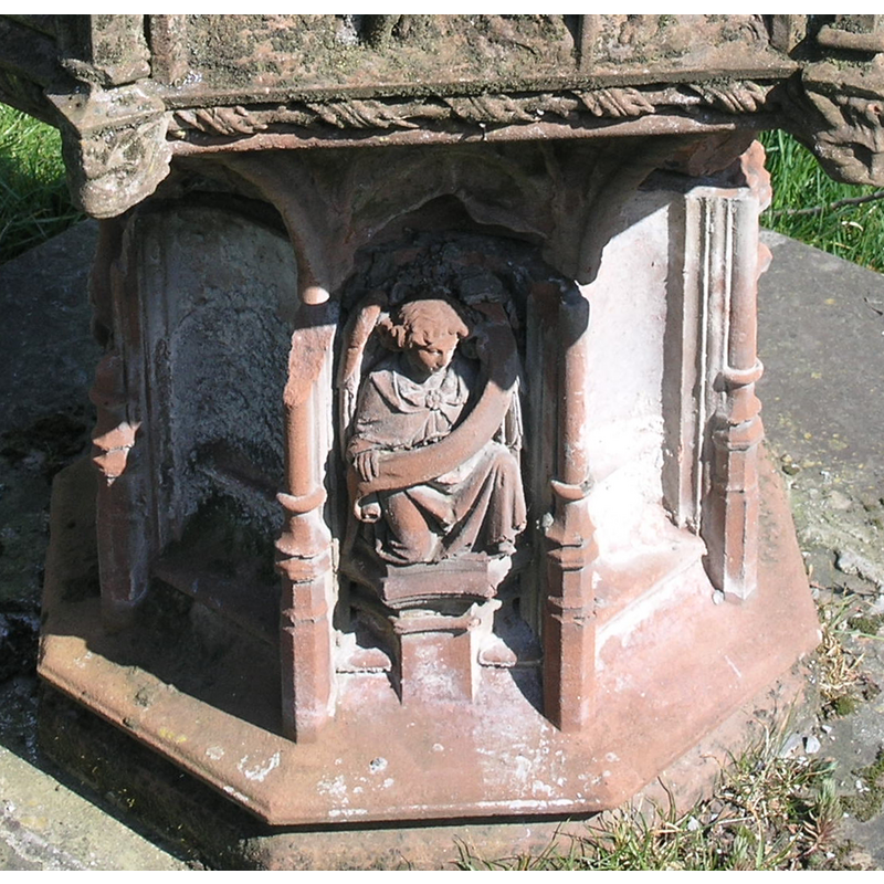 on side 5 of the octagonal base