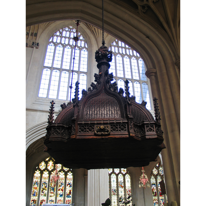 on the Victorian font, probably contemporary with it
