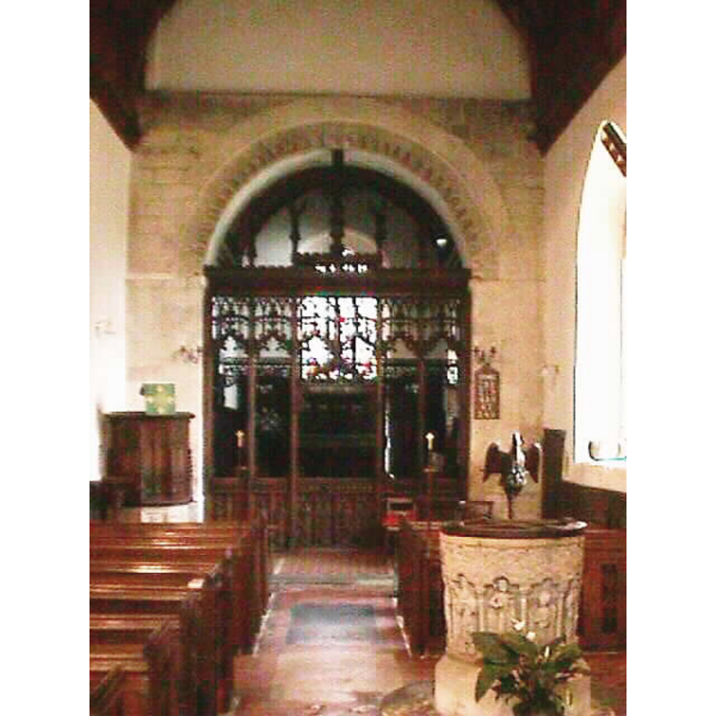 the font and cover on the right, in the foreground