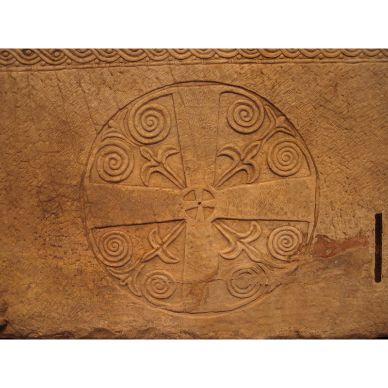 with another cross-in-a-circle inside it