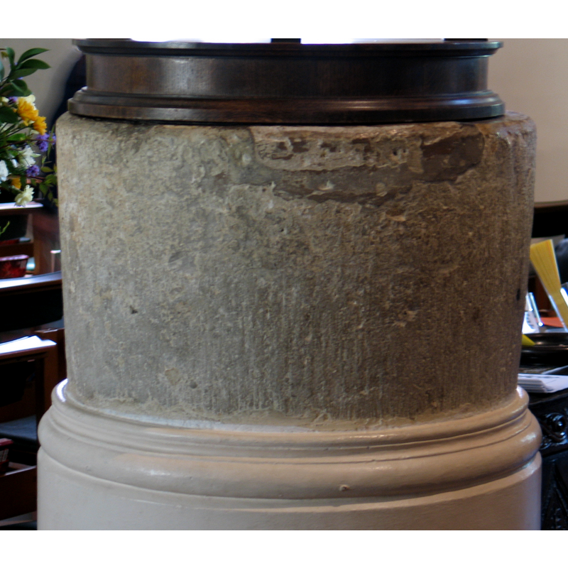 notice the repairs done to upper rim area