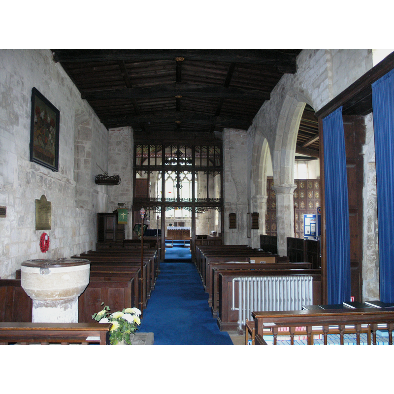 the font in the forefront, left side -- Image courtesy & copyright © Colin Hinson, 2008 [www.yorkshireCDbooks.co.uk]