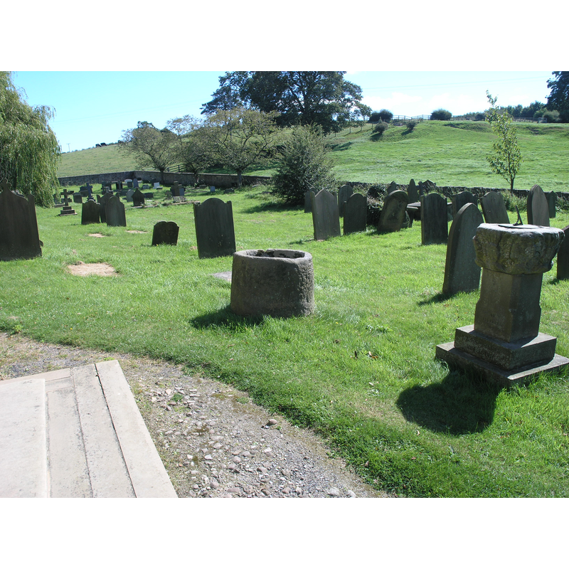 in the churchyard