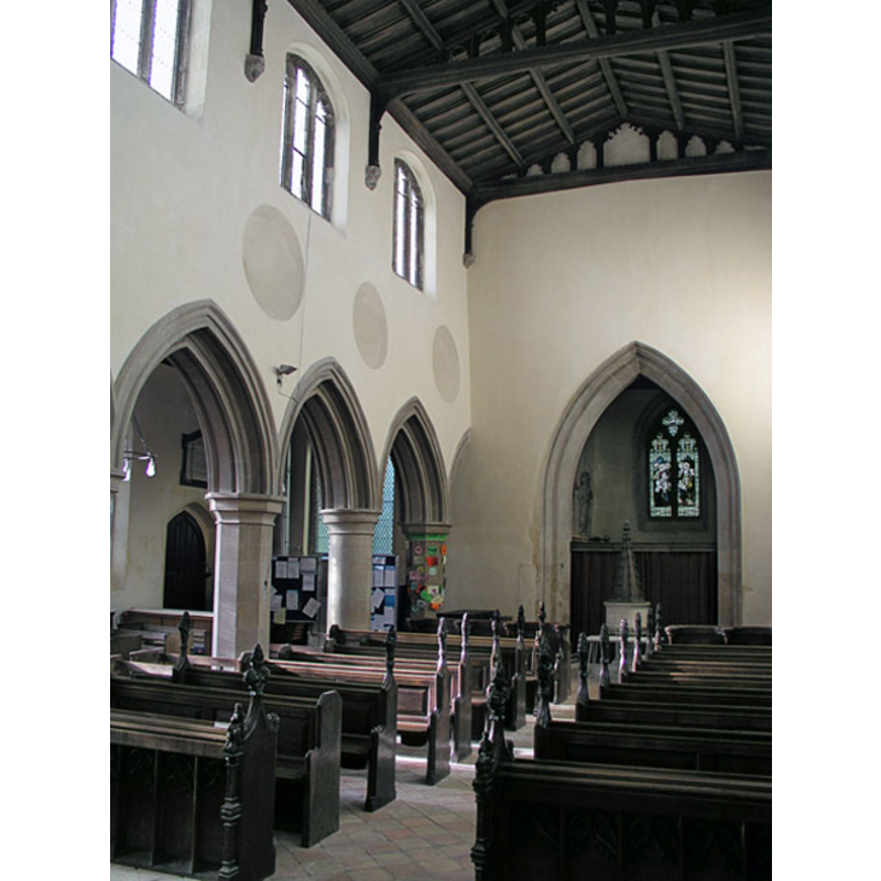 font and cover visible by the tower arch