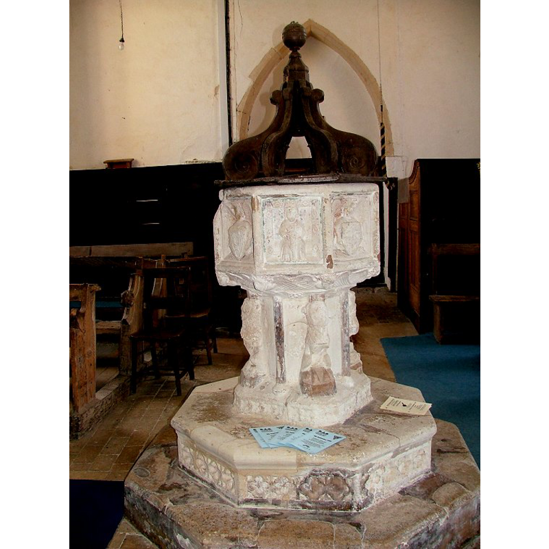 around the first step of the plinth