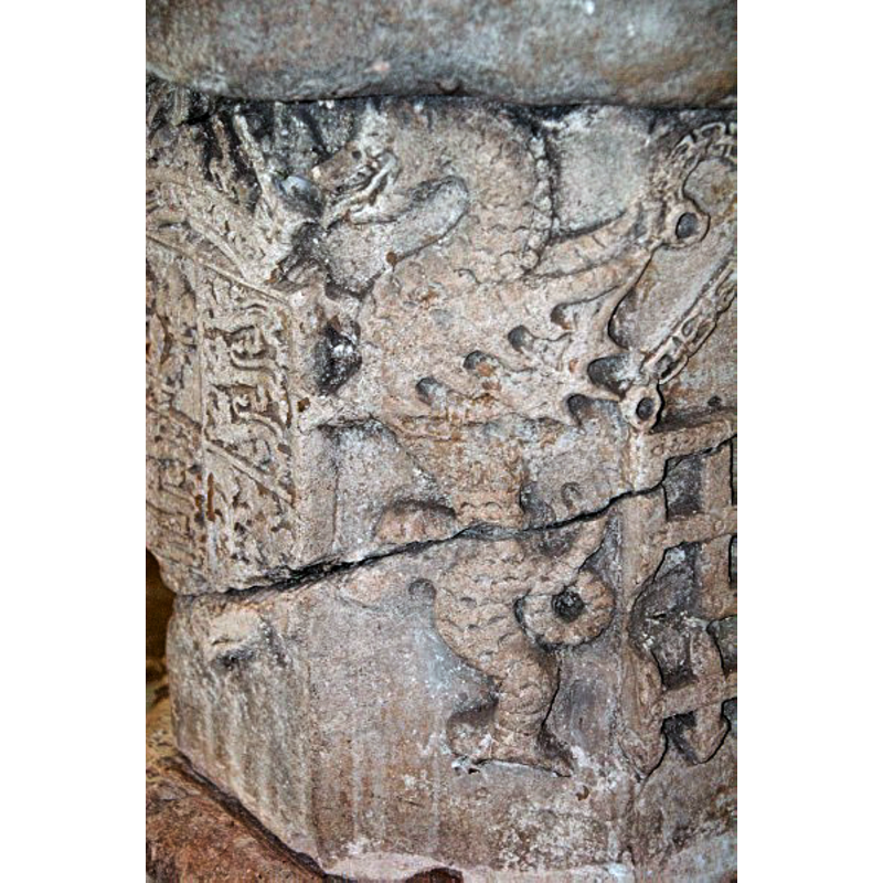 on the 16thC pedestal base of the composite font
