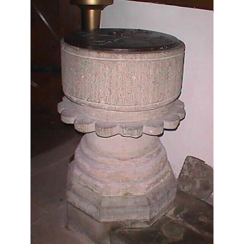 on the stem and lower base