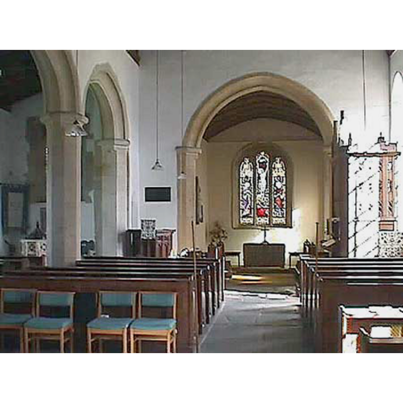the font is partially visible in the north aisle, east end