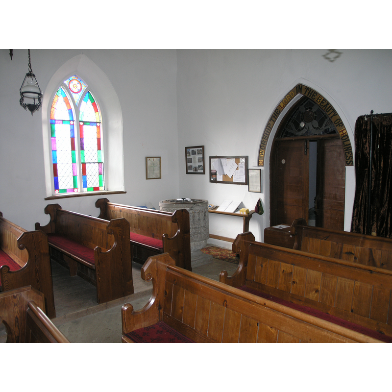 the font and cover in the SW corner
