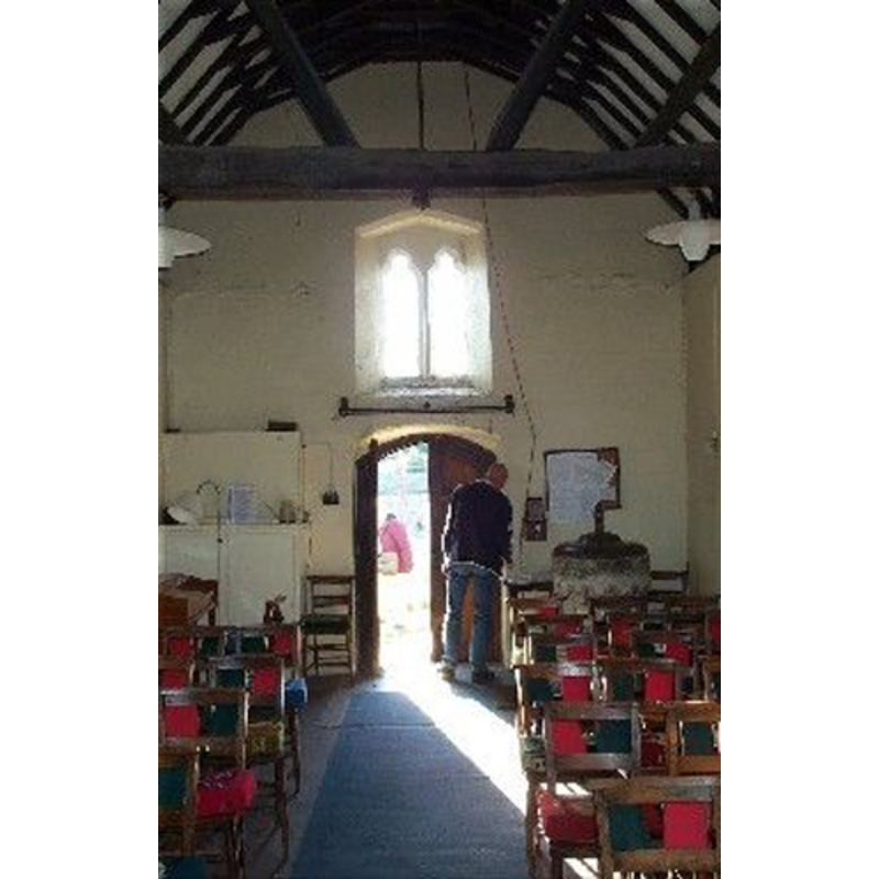the font and cover partially visible at the far [west] end, right [north] side