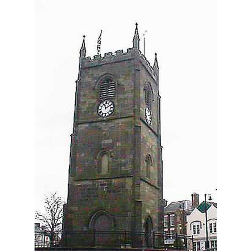 only the tower remains from the 1880 re-building of a chapel that went back to the late-15thC; the rest of the church was demolished only two years after its construction; a new church was built on a new site, about a km away from here