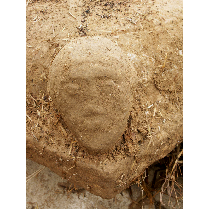 on the the lower base, shown here as it appeared, detached from the basin and stem, in 2006 -- only two of them have survived