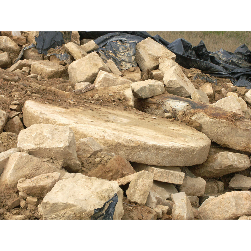 the lower base or plinth, after the collapse of the church