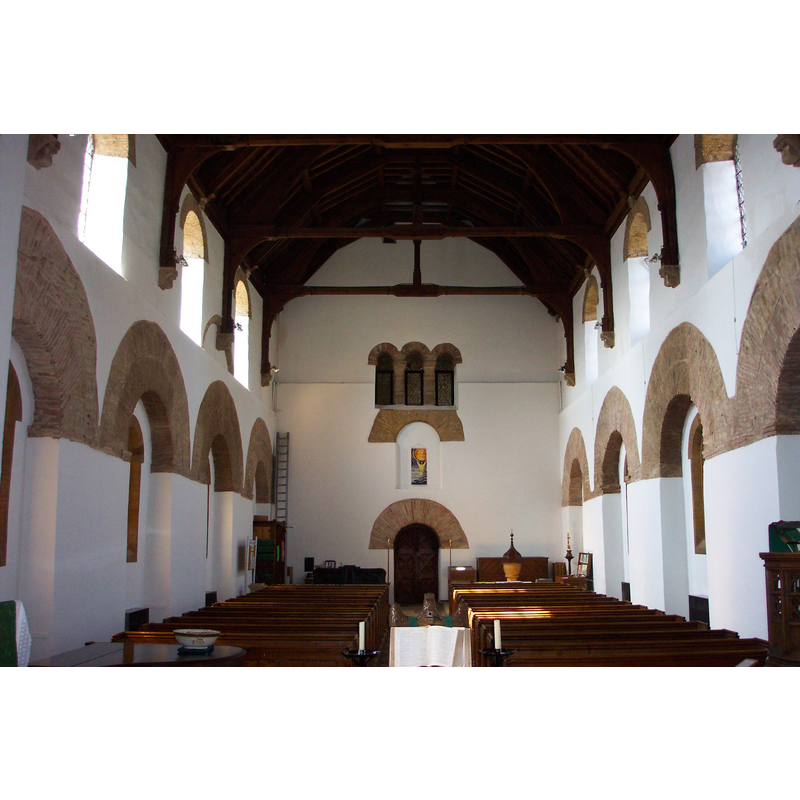 the font and cover at the back, on the right (north) side