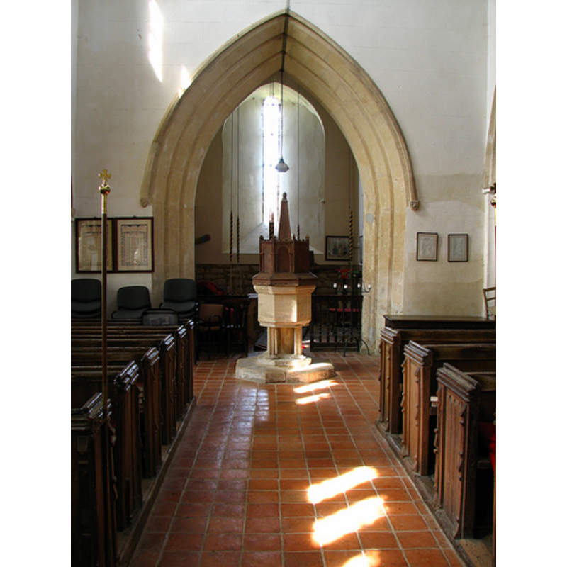 the font and cover at the back