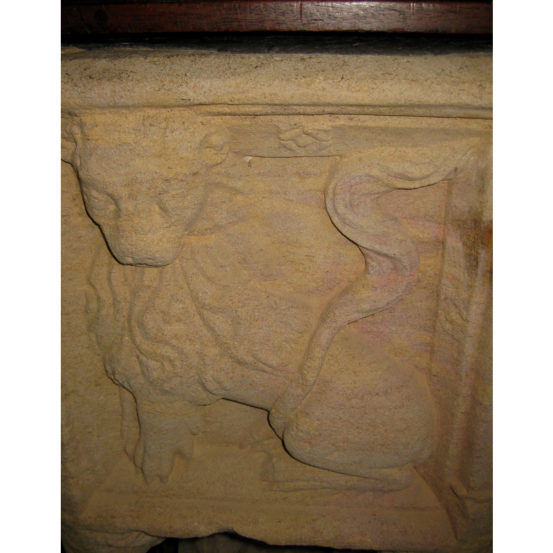 the third of four similar lions on the basin sides
