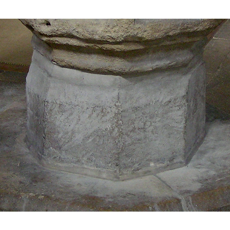 could this be an upside-down basin re-used as base?