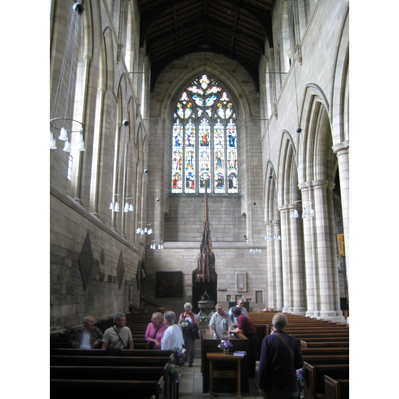 the font, cover and canopy at the west end