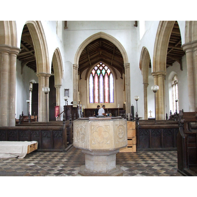 the font and cover in the foreground