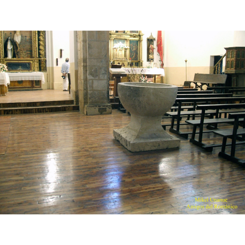 the font in the foreground
