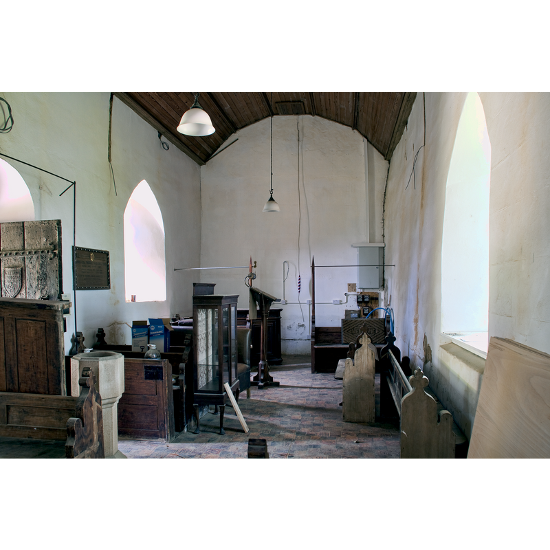 pre-renovation -- the modern stoup visible on the left