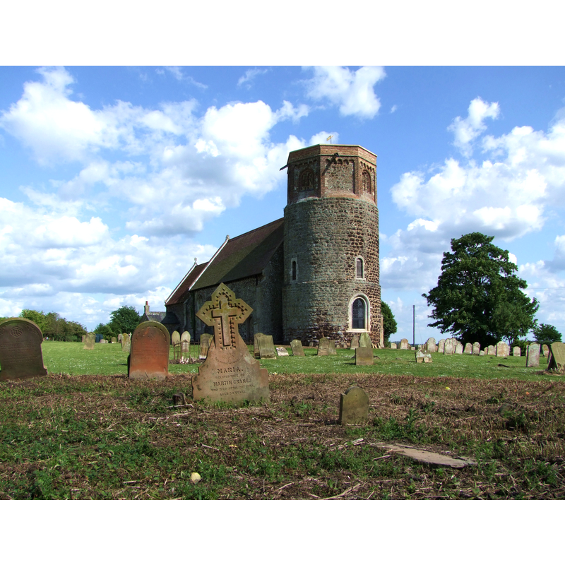 one of Norfolk's round tower churches