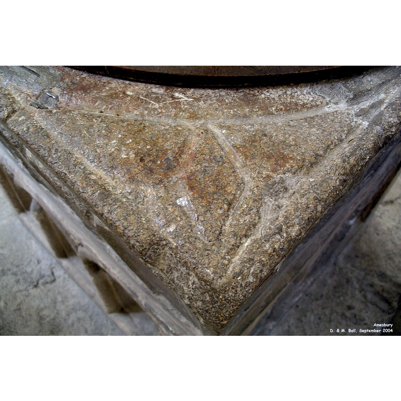 on the spandrels of the upper surface of the basin
