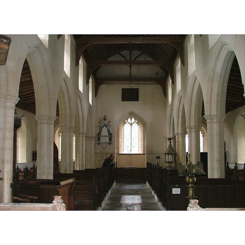 the font and cover are located by the penultimate pillar at the west end of the nave, north side
