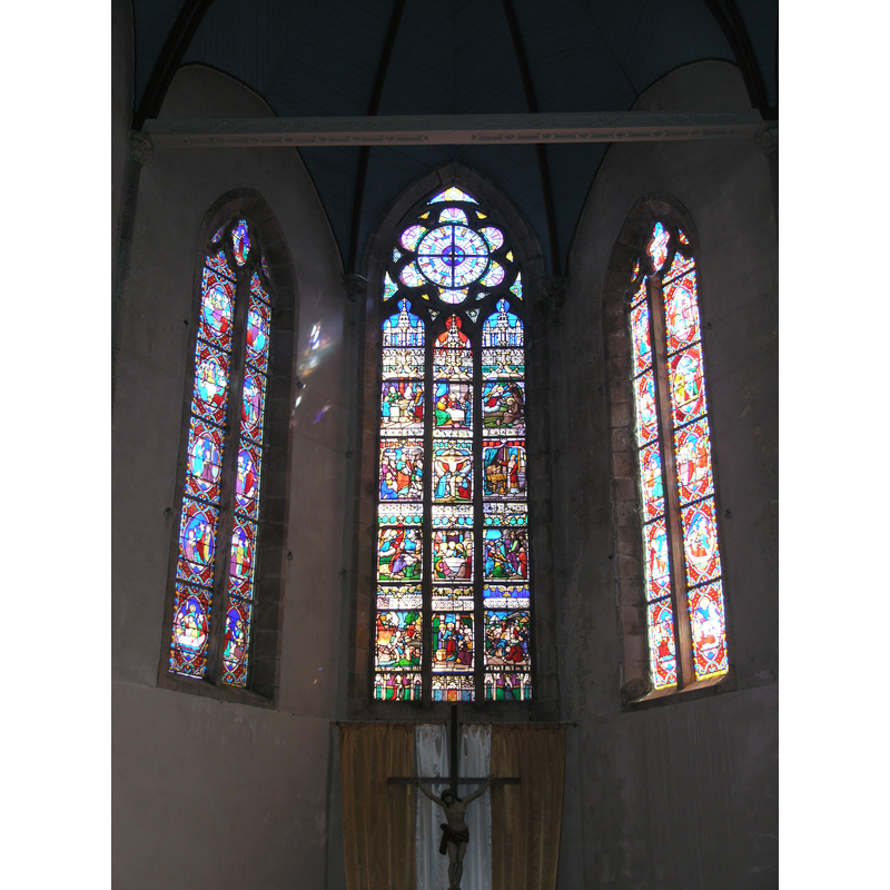 above the altar