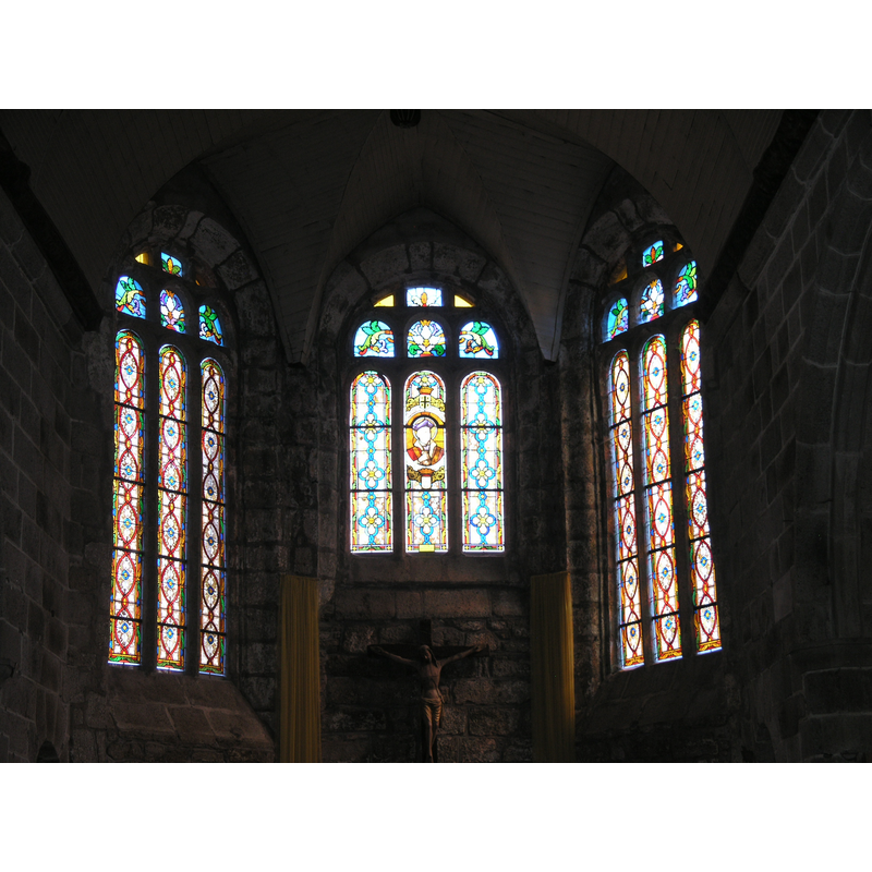 above the altar