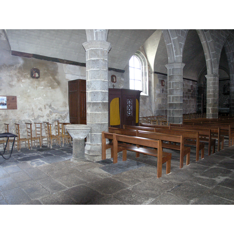 unknown date; not listed; in the west end of the north aisle