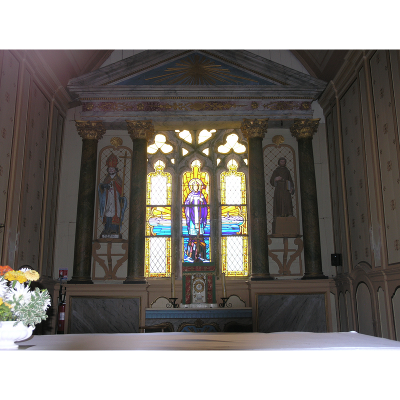 behind the altar