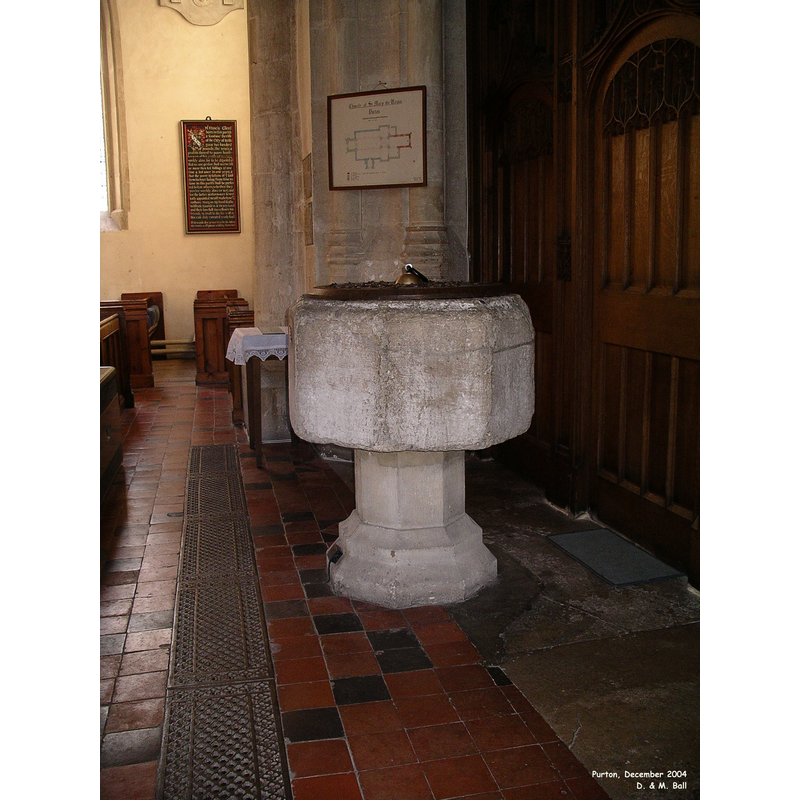 at the west end of the nave