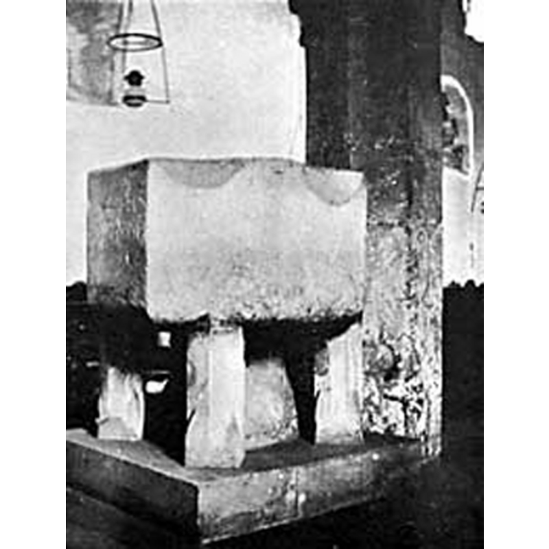 the font in 1902, when it was still located at the west end of the nave [cf. FontNotes]
