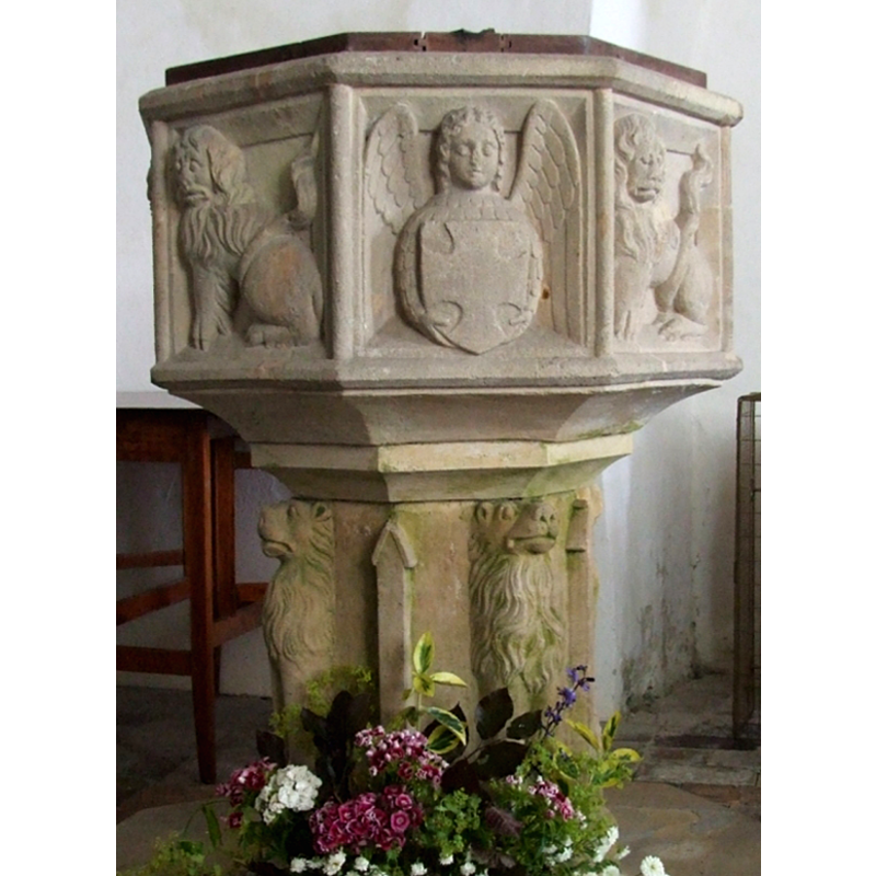 on one of the four -- are these 19th-century carvings?