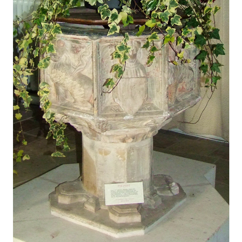 showing the location of the missing motifs of the pedestal base