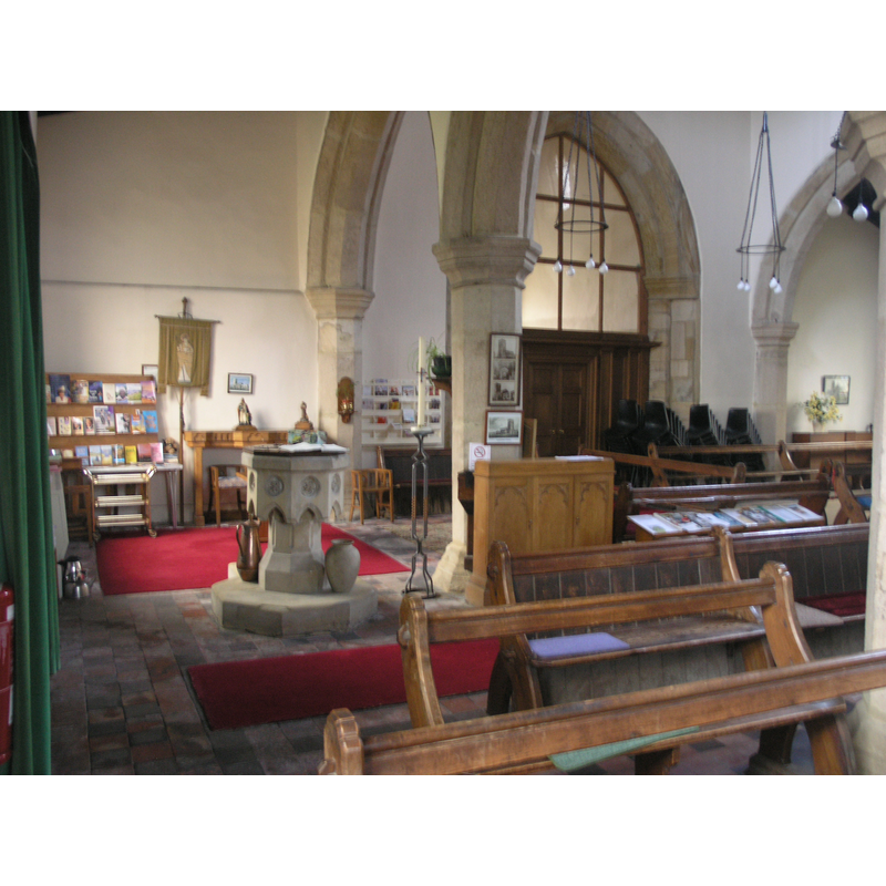 the modern font in the south aisle
