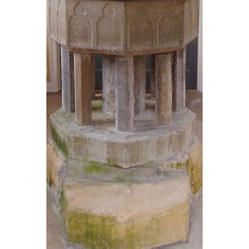 showing the kneeling stone