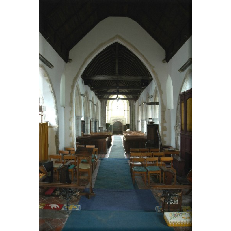 the font at the west end, (south (left) side