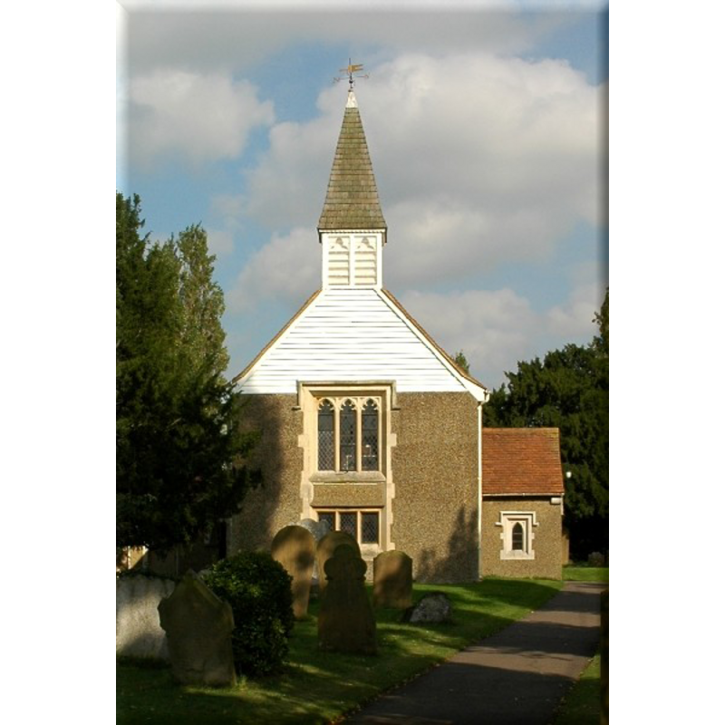 the modern finishing of the Norman church