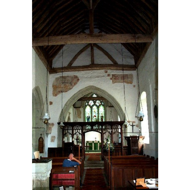 the font and cover partially visible in the foreground, north (left) side