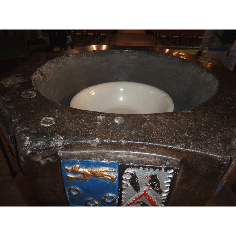 notice the holes drilled in the upper surface