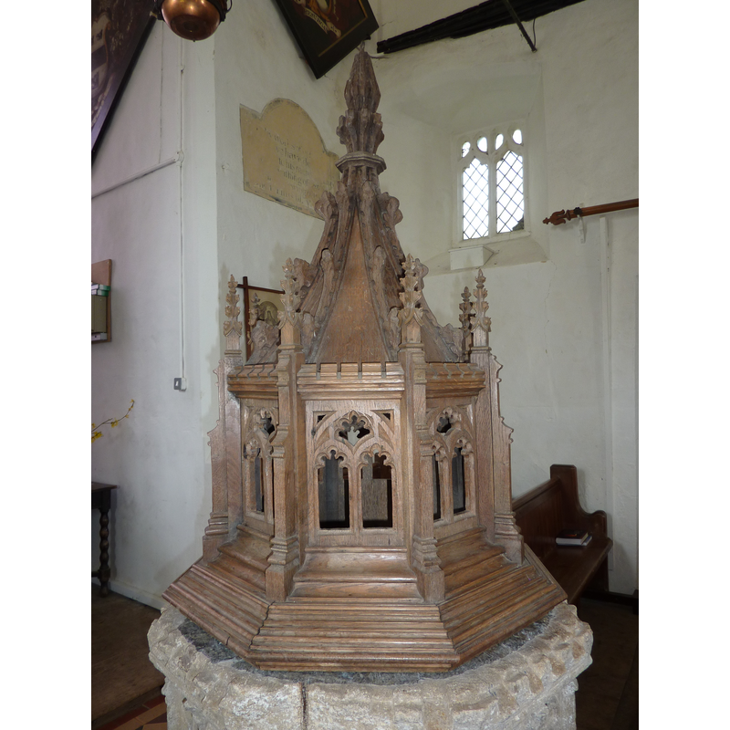 mostly Victorian, except for the finial [cf. Font notes]
