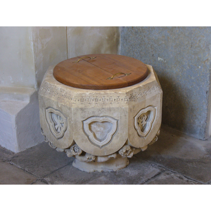 the second modern font, missing its stem/pedestal