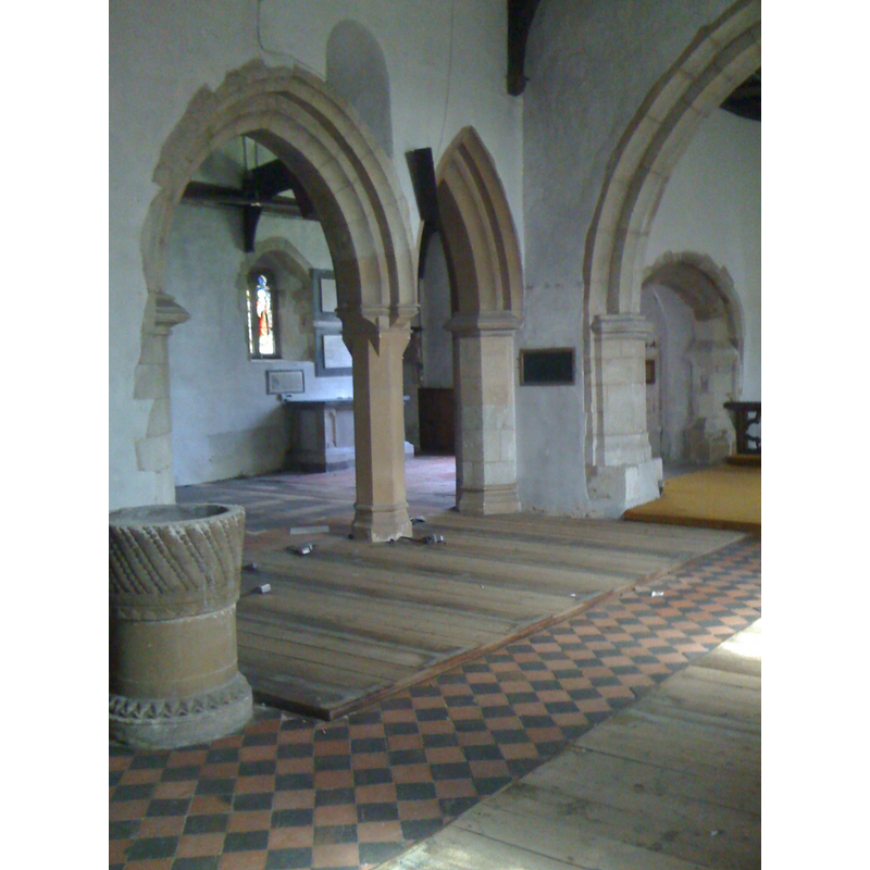 photograph taken in August 2009, during the early stages of the renovation [cf. Font notes]