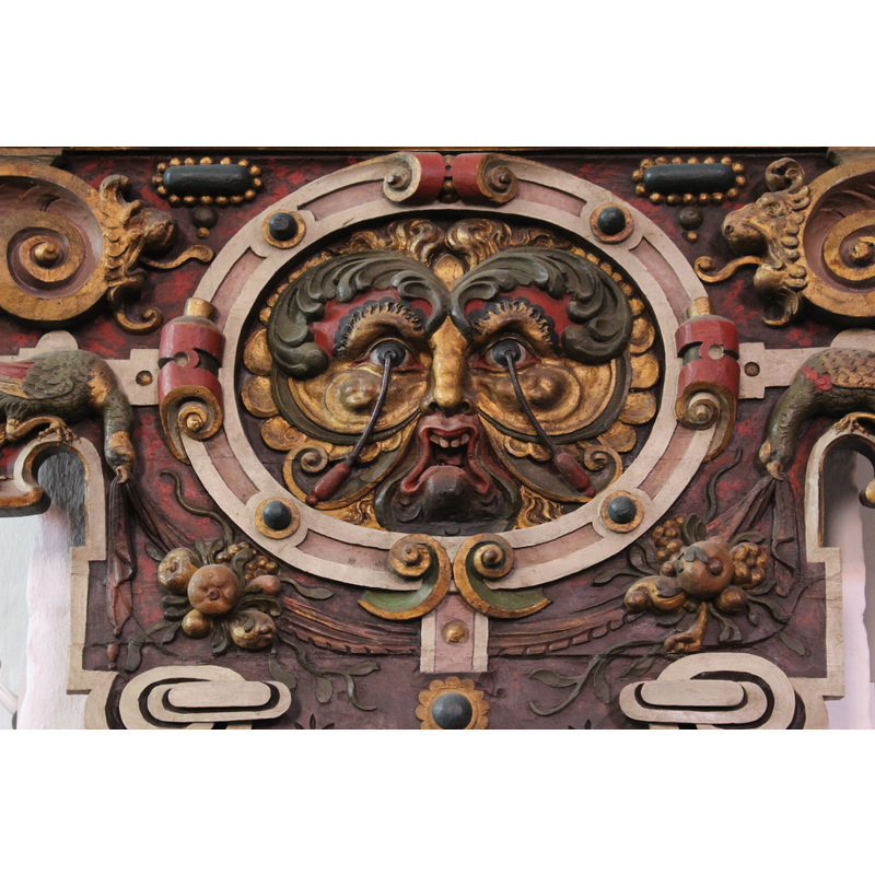 mascaron on a 17th-century monument