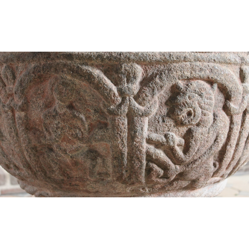 Luxuria (?) or Sheila-na-Gig (?) and devil