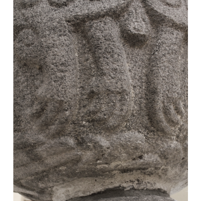 legs of one of the bi-corporal lions on the underbowl